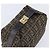 FENDI Zucca Canvas Vanity Cosmetic Pouch Brown Gold Tone - vista 6