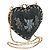 Christian Dior Chain Shoulder Bag Suede Black Gold