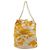 CHANEL Drawstring Chain Shoulder Bag Canvas Yellow Gold Tone CC - vista 3