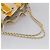 CHANEL Drawstring Chain Shoulder Bag Canvas Yellow Gold Tone CC - vista 7
