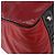 Sac à main GUCCI en cuir rouge argenté - vue 14