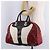 Sac à main GUCCI en cuir rouge argenté - vue 25