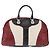 Sac à main GUCCI en cuir rouge argenté - vue 3