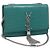 Autre Marque Saint Laurent Sac à chaîne Kate Cuir effet croco Vert Argent