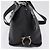 Salvatore Ferragamo Sofia Gancini Bag Leather 2way Black Silver - vista 4