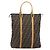 FENDI Zucca Canvas Hand Bag Black Brown - vista 3