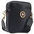 VERSACE Shoulder Bag Leather Black Gold