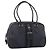 PRADA Hand Bag Canvas Black Silver