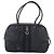 PRADA Hand Bag Canvas Black Silver - view 3