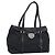 PRADA Hand Bag Nylon Black Silver