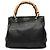 Sac à main Gucci Bamboo Shopper Small en cuir de veau noir