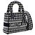 Dior White Mini Embroidered Canvas Houndstooth Lady D Lite - Ansicht 6