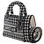 Dior White Mini Embroidered Canvas Houndstooth Lady D Lite - Ansicht 7