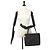 Borsa Tote Chanel Medallion in pelle di vitello granulata nera - vista 10
