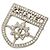 Spilla Logo Chanel Metallo Strass