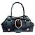 Stuart Weitzman Lackleder Handtasche in Mitternachtsblau