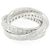 Anello Cartier Three Bangles in oro bianco 18K e diamanti, misura 11