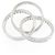 Anello Cartier Three Bangles in oro bianco 18K e diamanti, misura 11 - vista 3