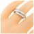 Anello Cartier Three Bangles in oro bianco 18K e diamanti, misura 11 - vista 5