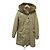 Cappotto imbottito in pelliccia di coniglio WOOLRICH