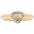 Anello Chopard Happy Diamonds Cuore Oro Giallo 750/18kt 51mm Lusso - vista 2