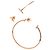 Tiffany & Co. Orecchini T Wire a Cerchio Oro Rosa 750/18kt Designer