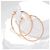 Tiffany & Co. Orecchini T Wire a Cerchio Oro Rosa 750/18kt Designer - vista 4