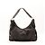 Borsa Hobo Gucci in pelle monogram marrone scuro