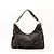 Borsa Hobo Gucci in pelle monogram marrone scuro - vista 3