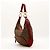 Borsa Hobo Fendi Zucca Canvas Leather Brown Red - vista 2