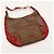 Borsa Hobo Fendi Zucca Canvas Leather Brown Red - vista 6