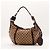 Borsa Hobo Gucci GG Supreme Canvas Leather Brown - vista 3
