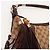 Borsa Hobo Gucci GG Supreme Canvas Leather Brown - vista 7