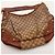 Borsa Hobo Gucci Monogram Canvas Pelle Brown - vista 6