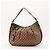 Borsa Hobo Gucci Monogram Canvas Pelle Brown