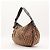 Borsa Hobo Gucci Monogram Canvas Pelle Brown - vista 2