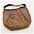 Borsa Hobo Gucci Monogram Canvas Pelle Brown - vista 6