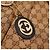 Borsa Hobo Gucci Monogram Canvas Pelle Brown - vista 7