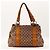 Borsa a tracolla Gucci in tela monogram e pelle Marrone