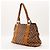 Borsa a tracolla Gucci in tela monogram e pelle Marrone - vista 2