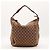 Borsa Hobo Gucci Monogram Canvas Pelle Brown