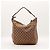 Borsa Hobo Gucci Monogram Canvas Pelle Brown - vista 3