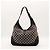 Borsa Hobo Gucci Monogram Canvas Leather Red Black - vista 3
