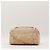 Bolsa de aba acolchoada Chanel em couro bege - vista 3