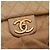 Bolsa de aba acolchoada Chanel em couro bege - vista 7