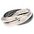 Cartier Trinity 18K White Gold & Black Ceramic Medium