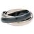 Cartier Trinity 18K White Gold & Black Ceramic Medium - vista 3