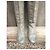 Chloé Botas altas em couro cinza - vista 4