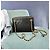 Borsa a tracolla Chanel in pelle di agnello nera con nappe - vista 2