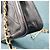 Borsa a tracolla Chanel in pelle di agnello nera con nappe - vista 6
